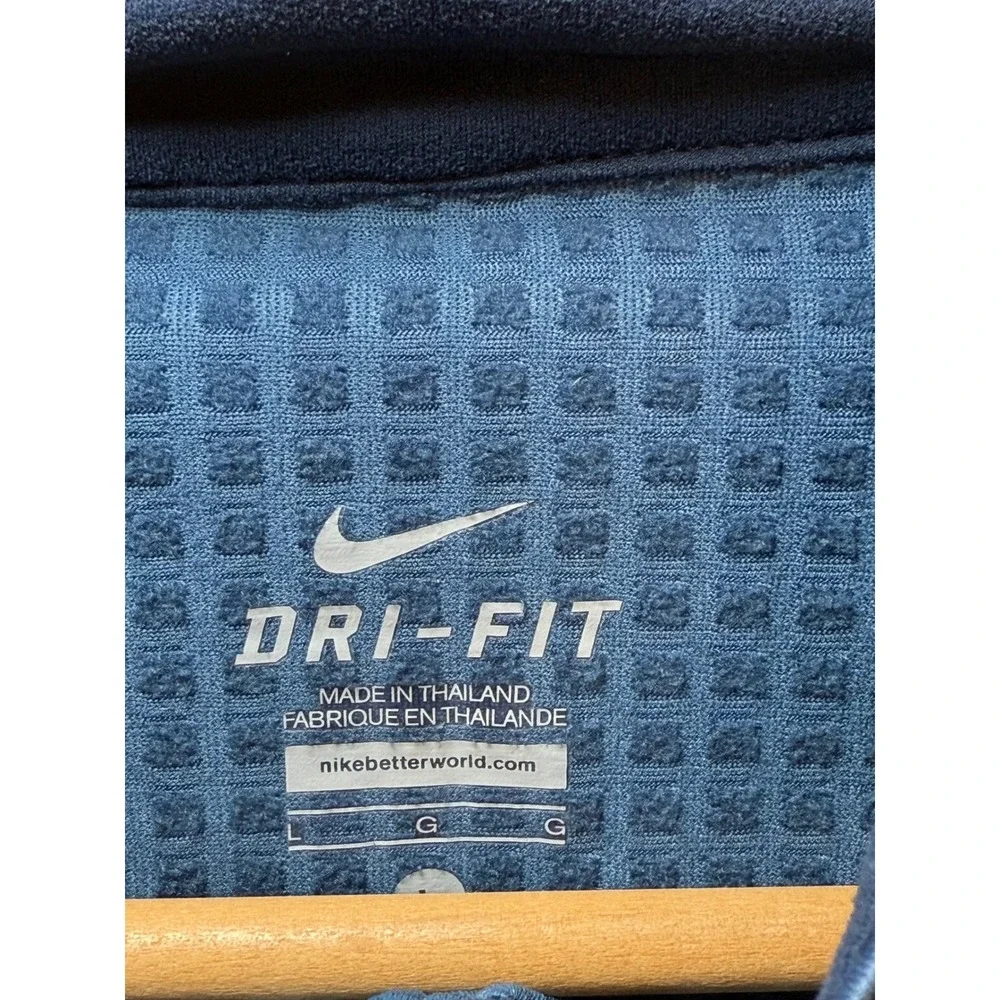 Nike Dri-Fit‎ Men's Athletic Jacket Gray Black Full Zip Reflective Logo Size L